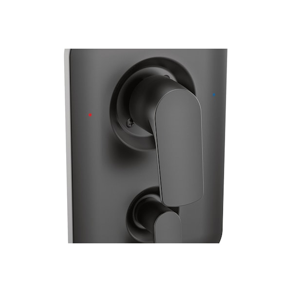 Posi-Temp(R) With Diverter Tub/Shower Valve Only Matte Black